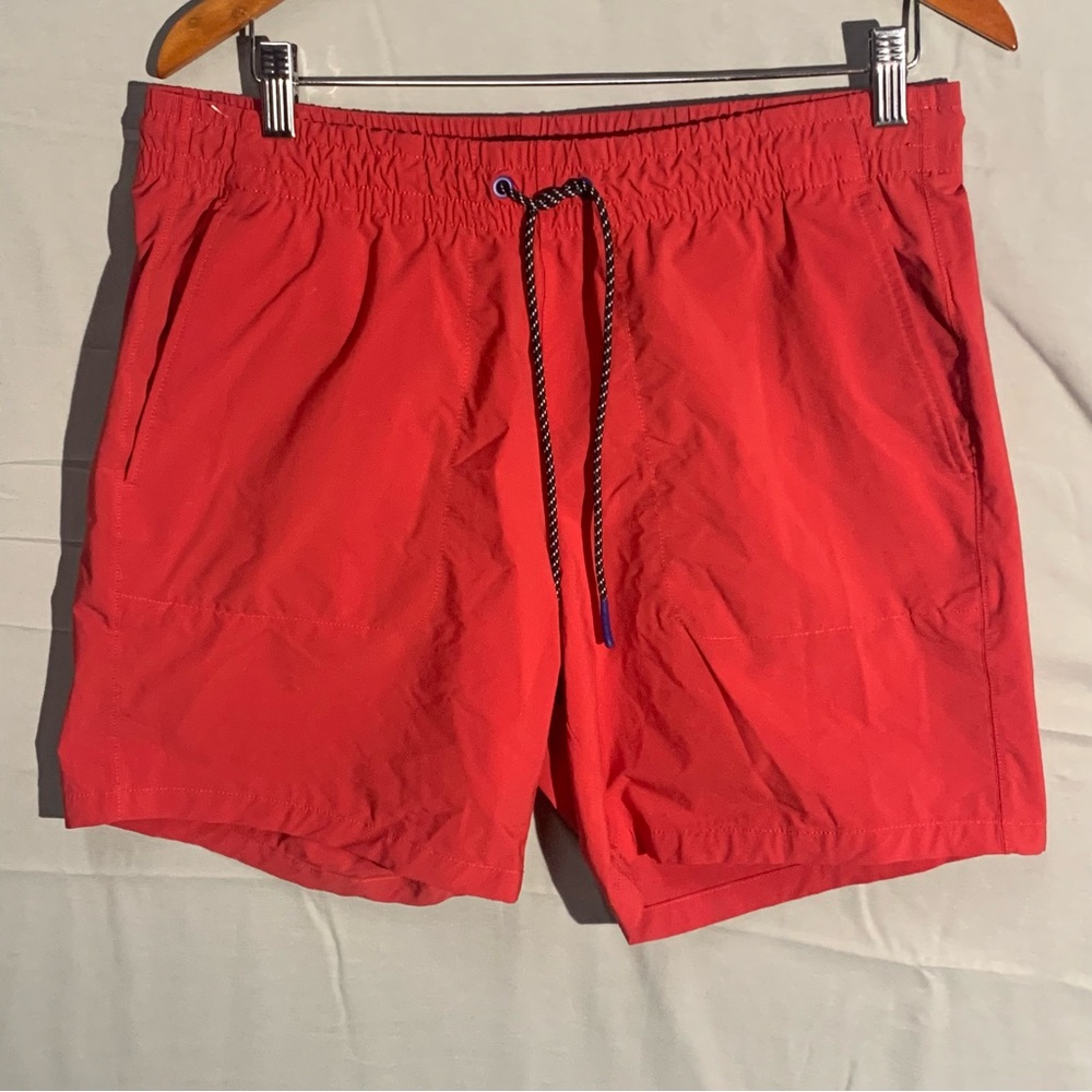 Bonobos Shorts Medium M Red Active Wear Workout Drawstring Summer Beach Casual